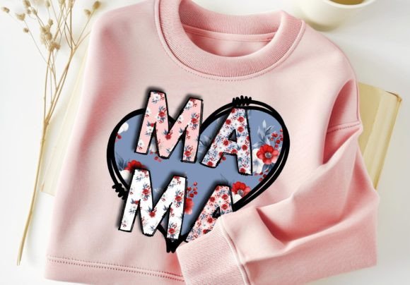 Download Mama Floral PNG Heart Tshirt Design - Premium Resources