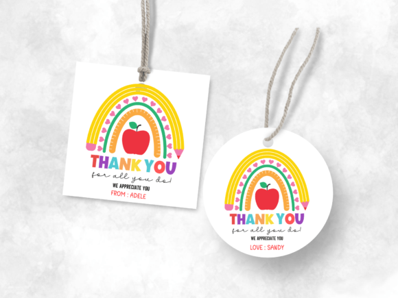 Download Thank You Teacher Gift Tag School Party - Gift Collection
