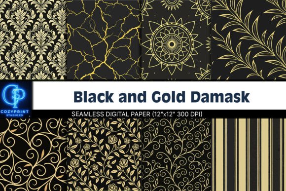 Download Black and Gold Digital Paper - Black and gold digital paper Collection