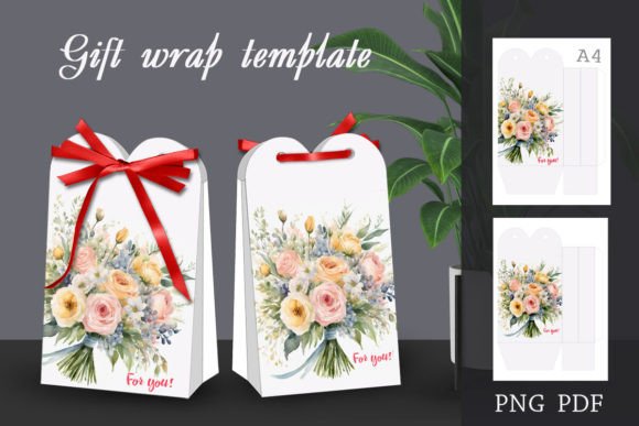 Download Gift Wrap. Gift Bag Template - Gift Collection