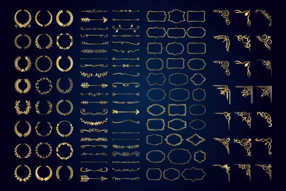 Download Vintage Calligraphic Elements. - Elements Collection