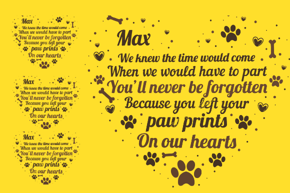Download Pet Memorial Gift Card Graphic Design - Gift Collection