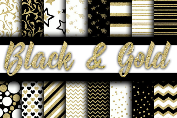 Download Black and Gold Digital Paper - Black and gold digital paper Collection