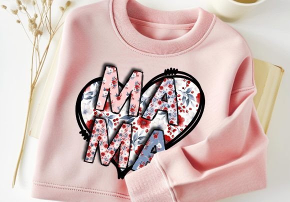 Download Mama Floral PNG Heart Tshirt Design - Premium Resources