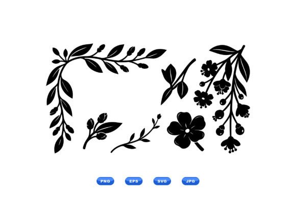 Download Minimal Botanical SVG Elements - Elements Collection