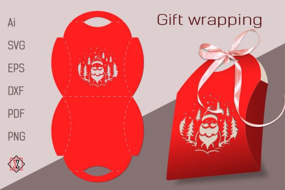 Download Christmas Gift Wrap Template/Cutout File - Gift Collection