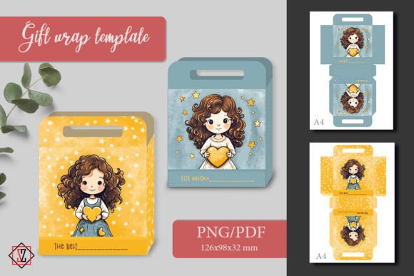 Download Gift Wrap. Gift Bag Template - Gift Collection
