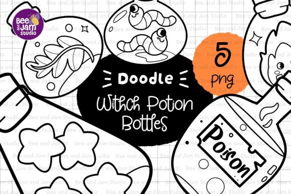 Download KDP Coloring Halloween Witch Elements - Elements Collection