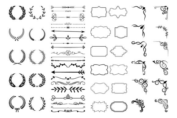 Download Vintage Calligraphic Elements. - Elements Collection